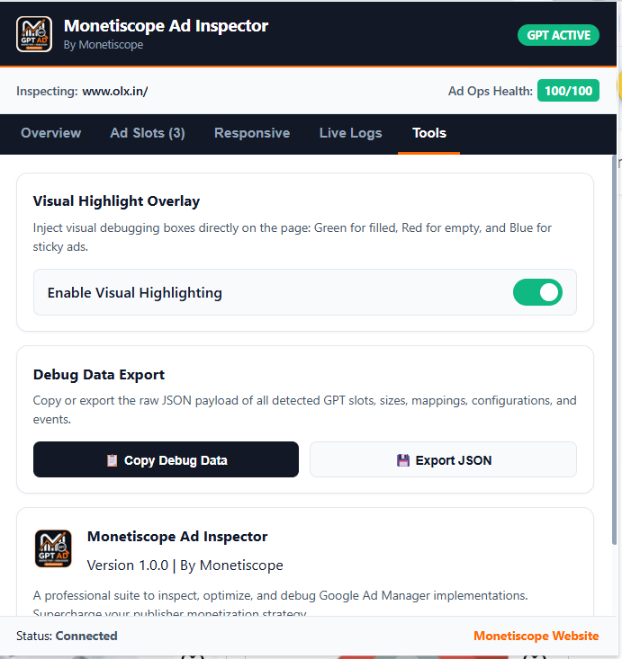 Live Auction Logs