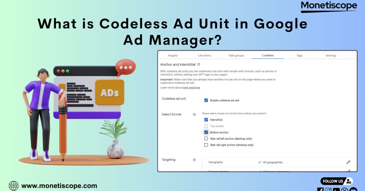 What is Codeless Ad Unit in Google Ad Manager?