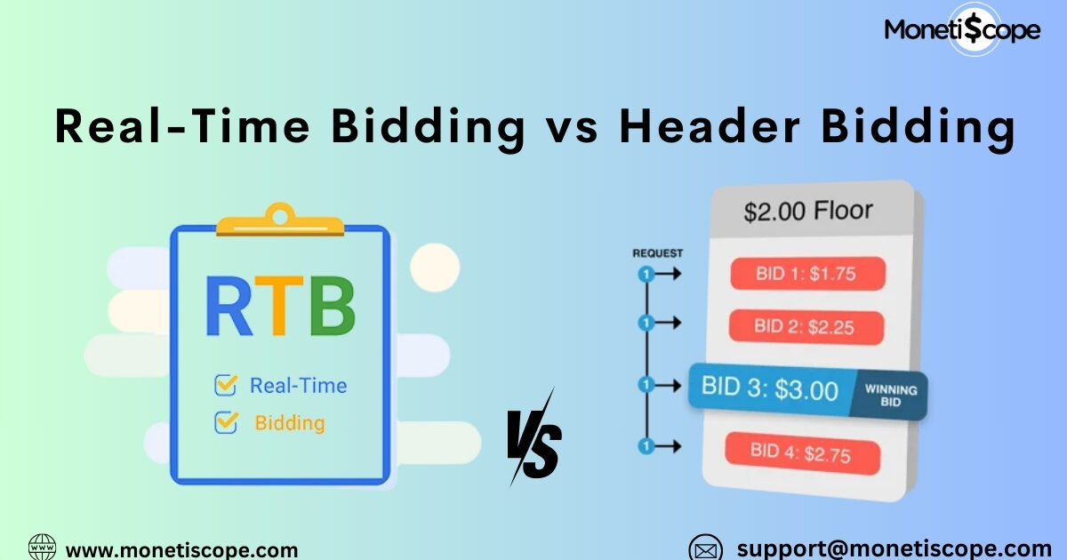 Real-Time Bidding vs Header Bidding: Everything You Need to Know