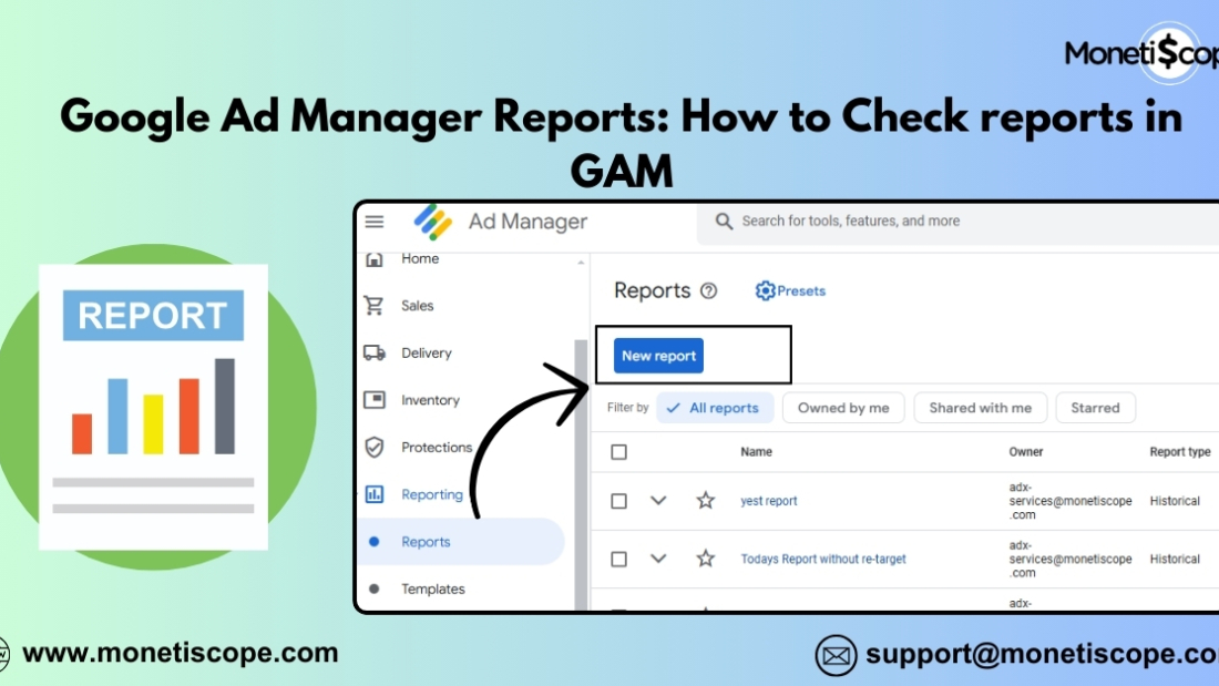 Google Ad Manager Reports: How to Check reports in GAM