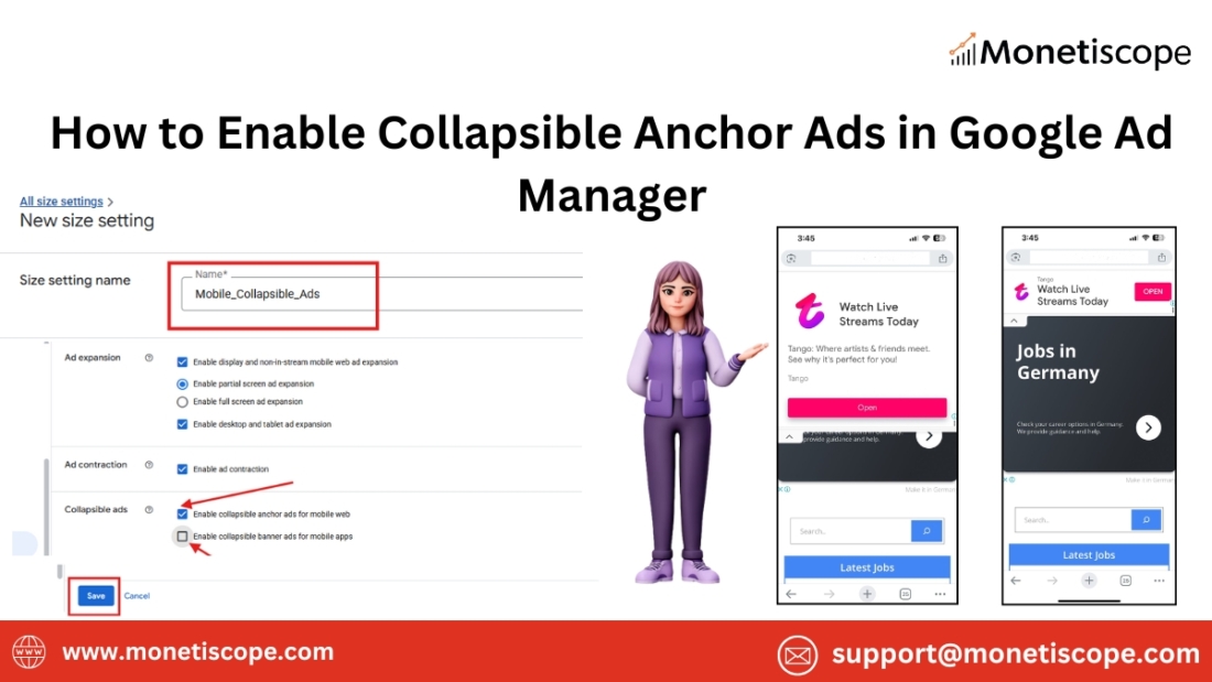How to Enable Collapsible Anchor Ads for Your Website or Applications