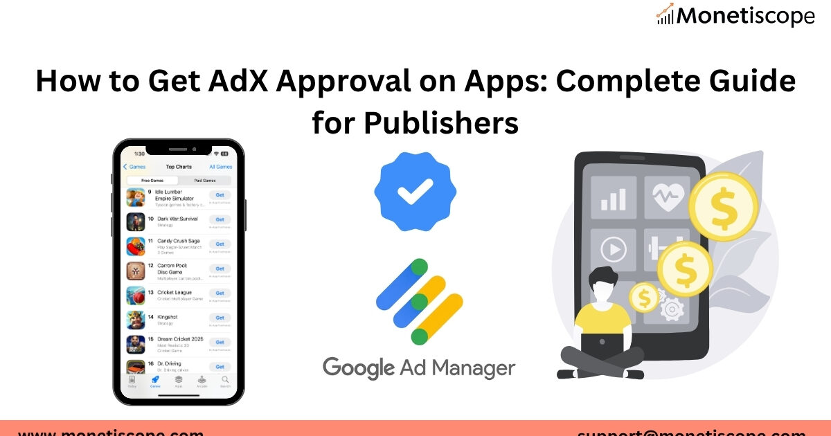 Get AdX approval on apps