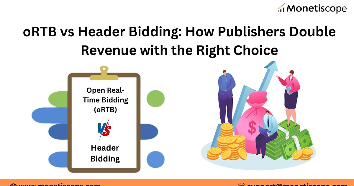 oRTB vs Header Bidding: The Secret Source Behind 2X Website Revenue (And Why Monetiscope Wins)