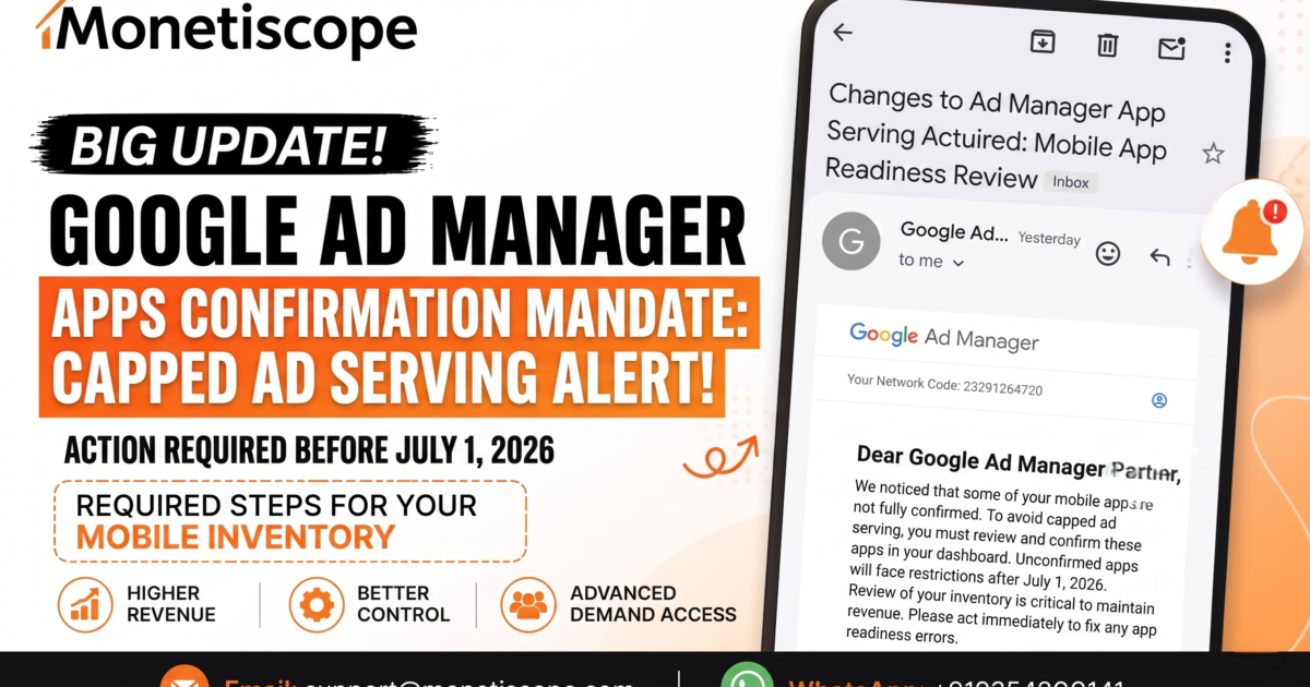 WARNING: Skipping Your Google Ad Manager App Confirmation Will Completely Destroy Your Revenue