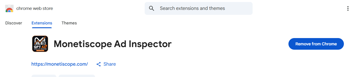 Monetiscope Ad Inspector