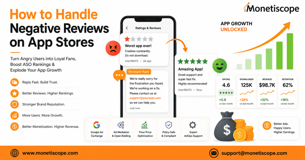 how to handle negative reviews on app