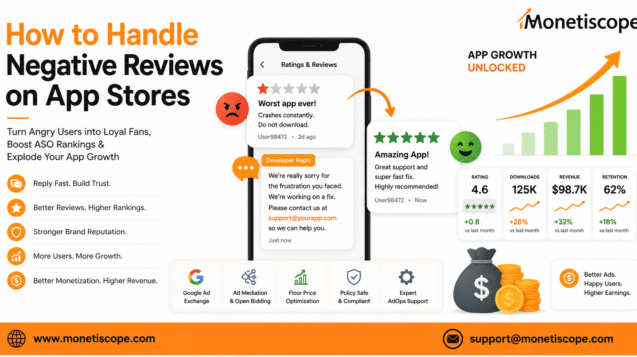 how to handle negative reviews on app