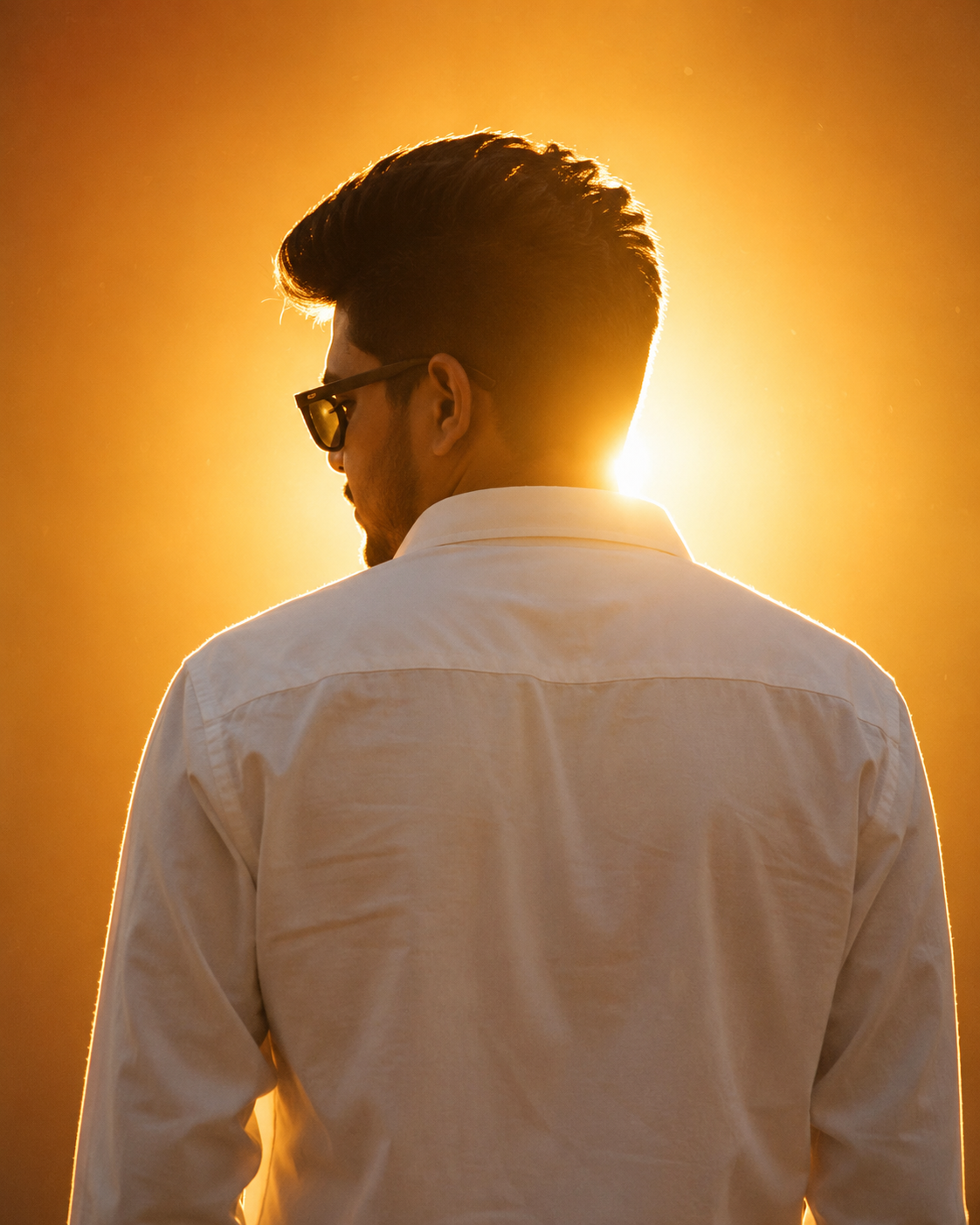 Golden Hour Backlight Portrait