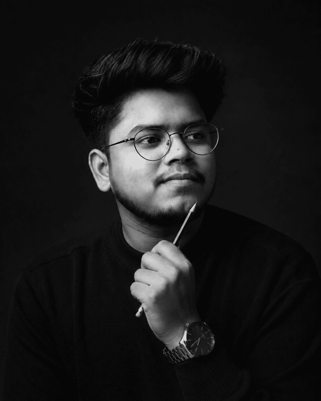 Black & White Studio Portrait