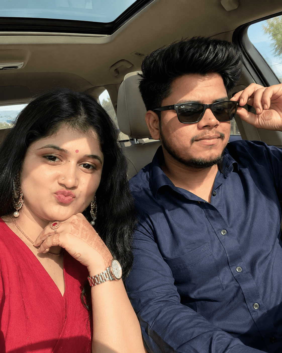 Couples Image in Car Prompt