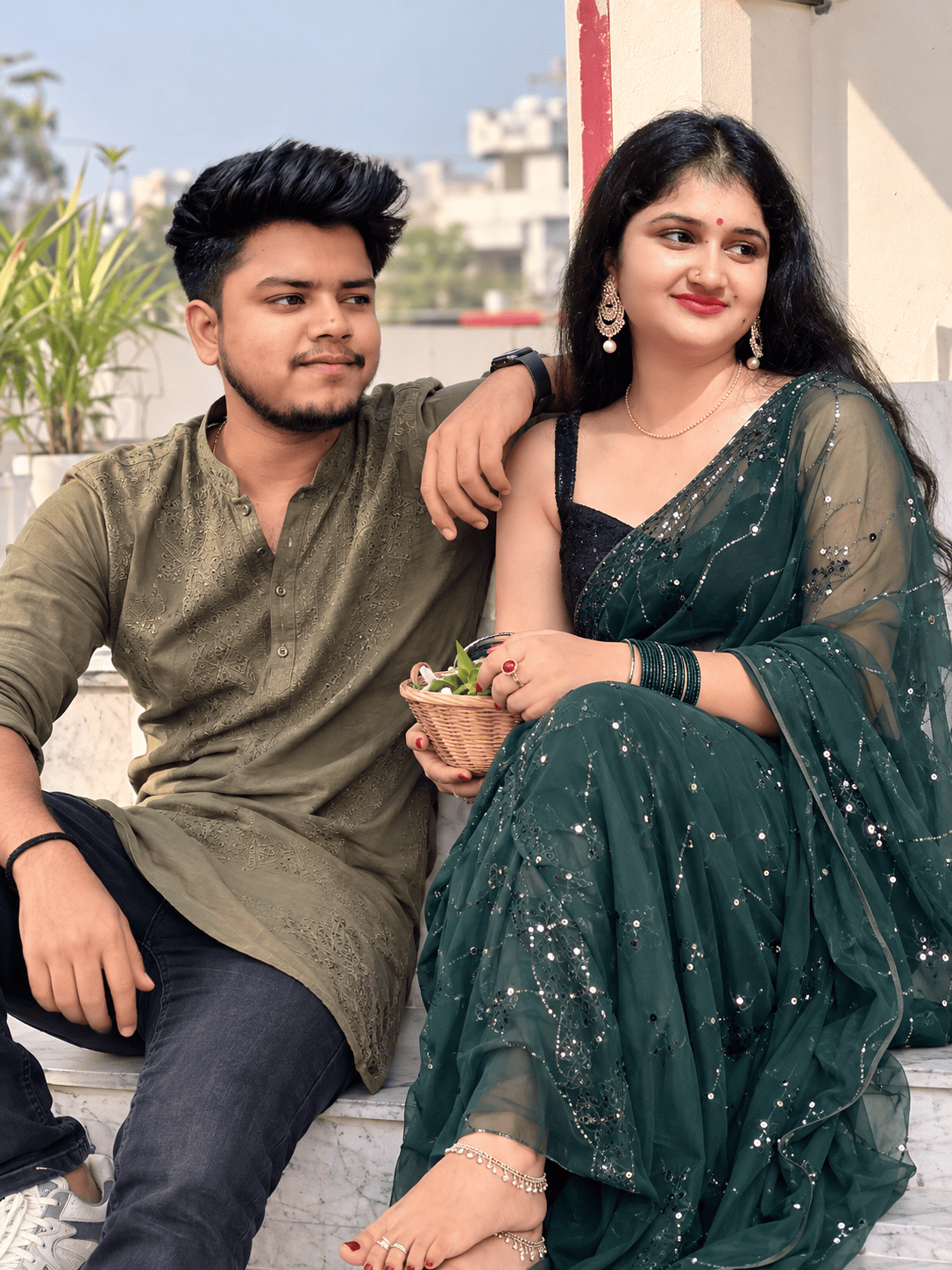 Couple Rooftop Photoshoot Prompt