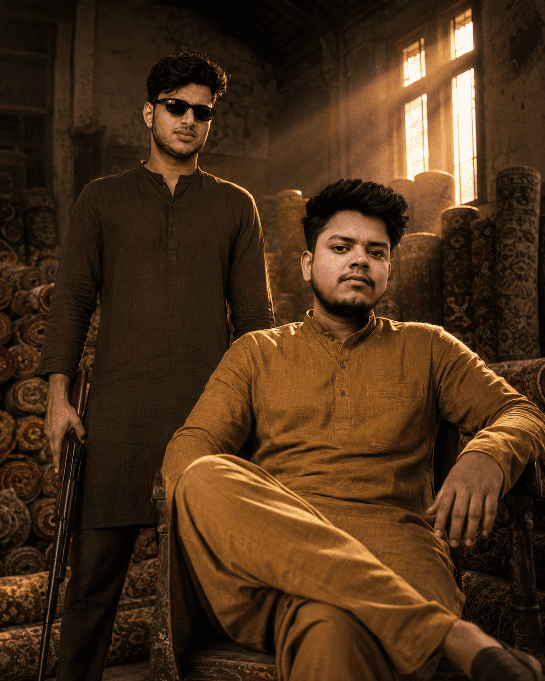 Munna Bhaiya and Kaleen Bhaiya - Mirzapur Photo Prompt