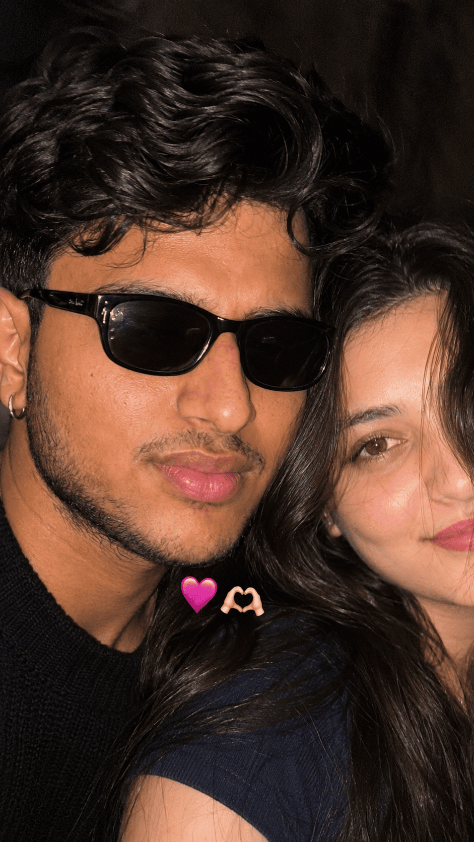 Close-Up Couple Selfie Prompt for instagram story