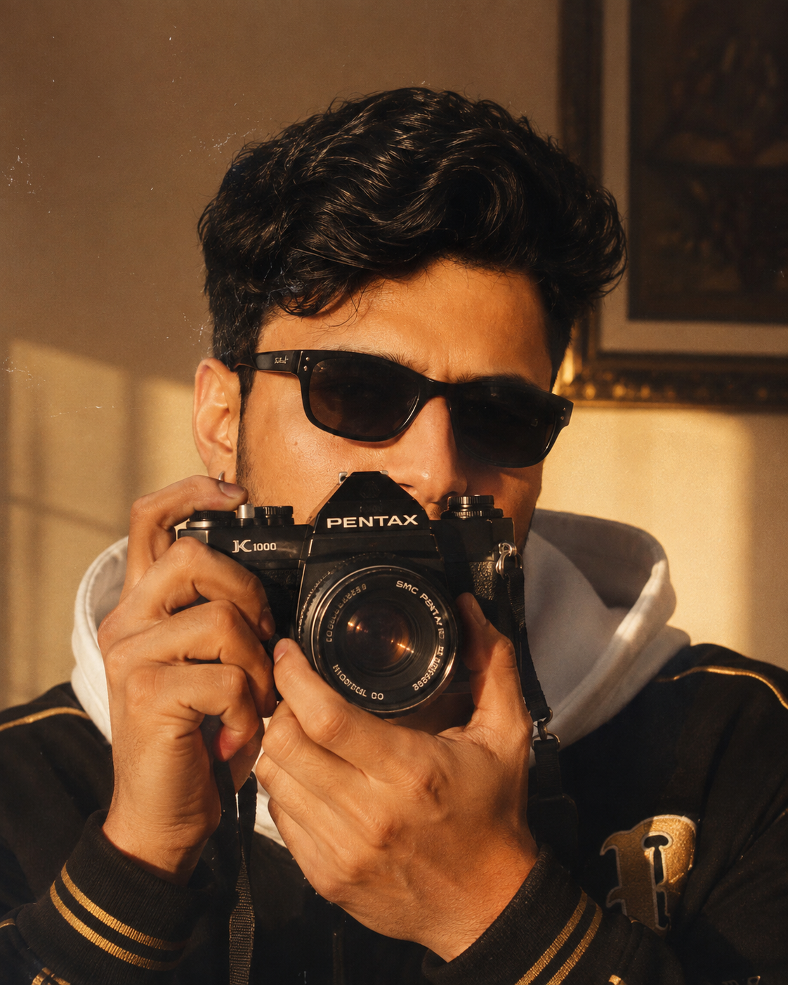 Vintage Camera Portrait AI Photo Editing Prompt