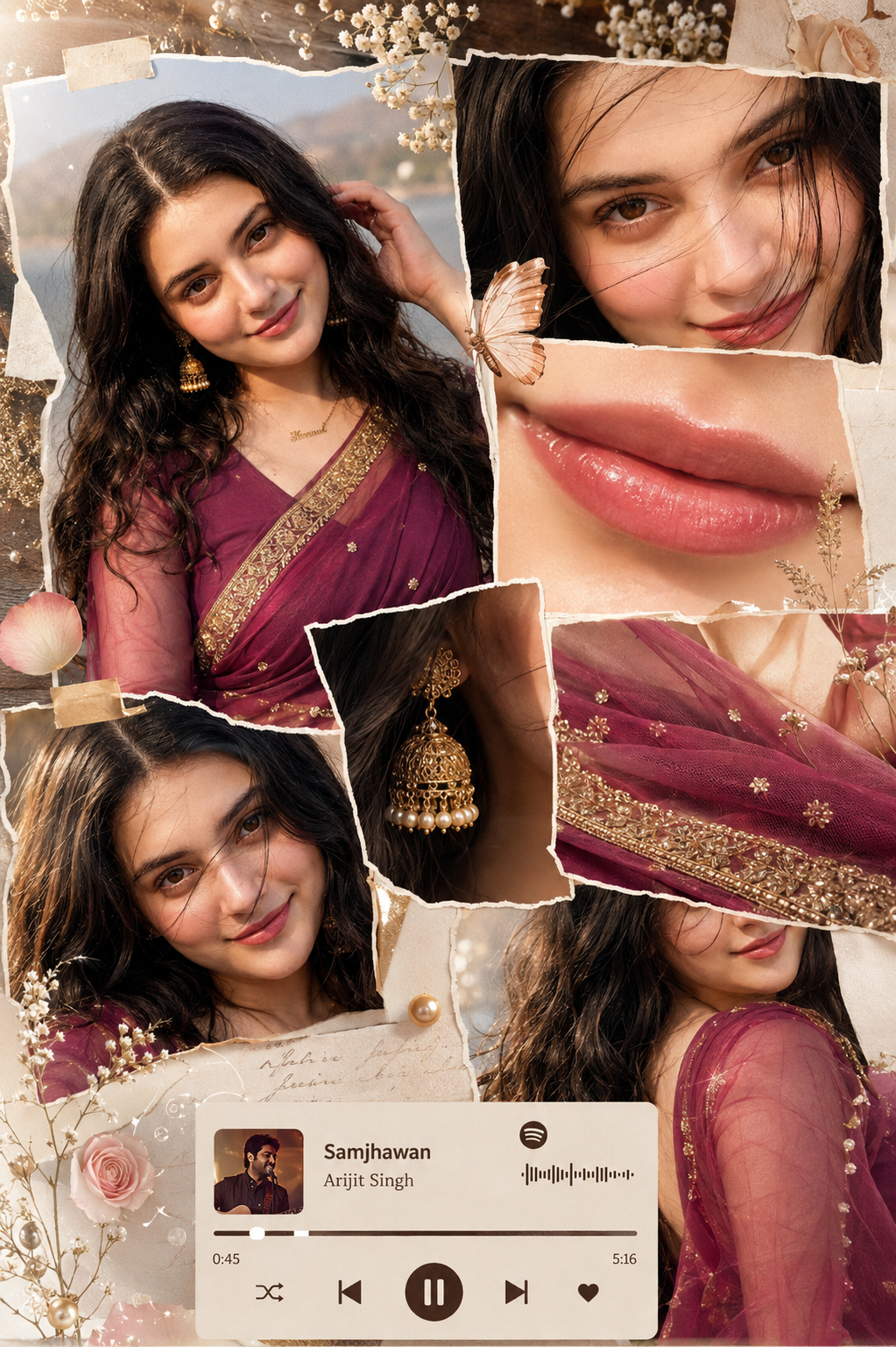 Luxury Saree Photo Collage
