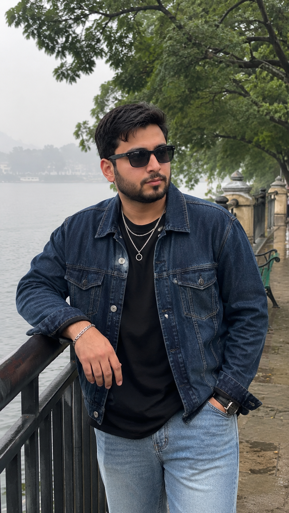 Ultra-Realistic iPhone 16 Pro Max Riverside Portrait Prompt