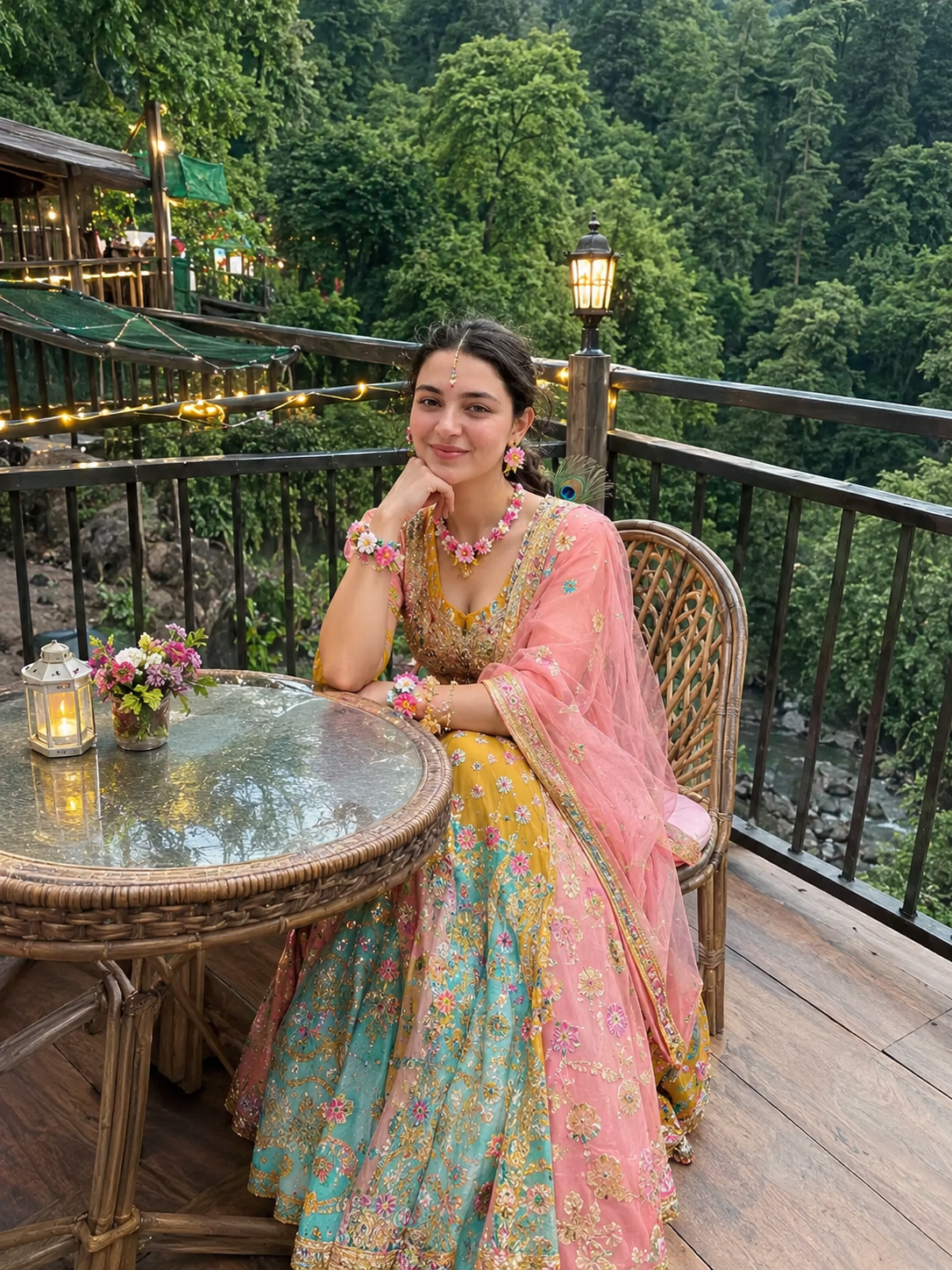 Radha Rani Lehenga AI Photo Editing Prompt