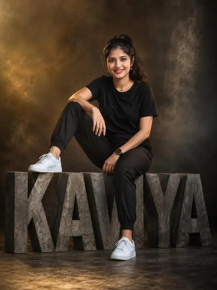 Girls Sitting on Gaint 3D Name letter-Creative Name Photoshoot