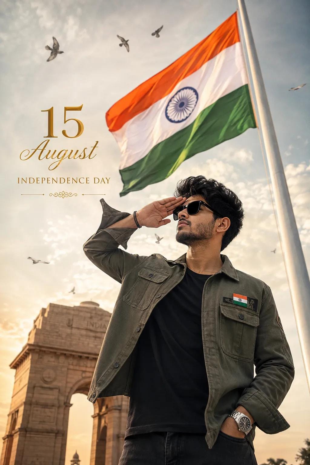 Create a Powerful Independence Day Portrait with the Indian Tricolor