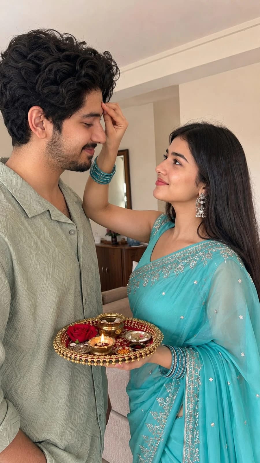 Indian Siblings Celebrating Rakhi