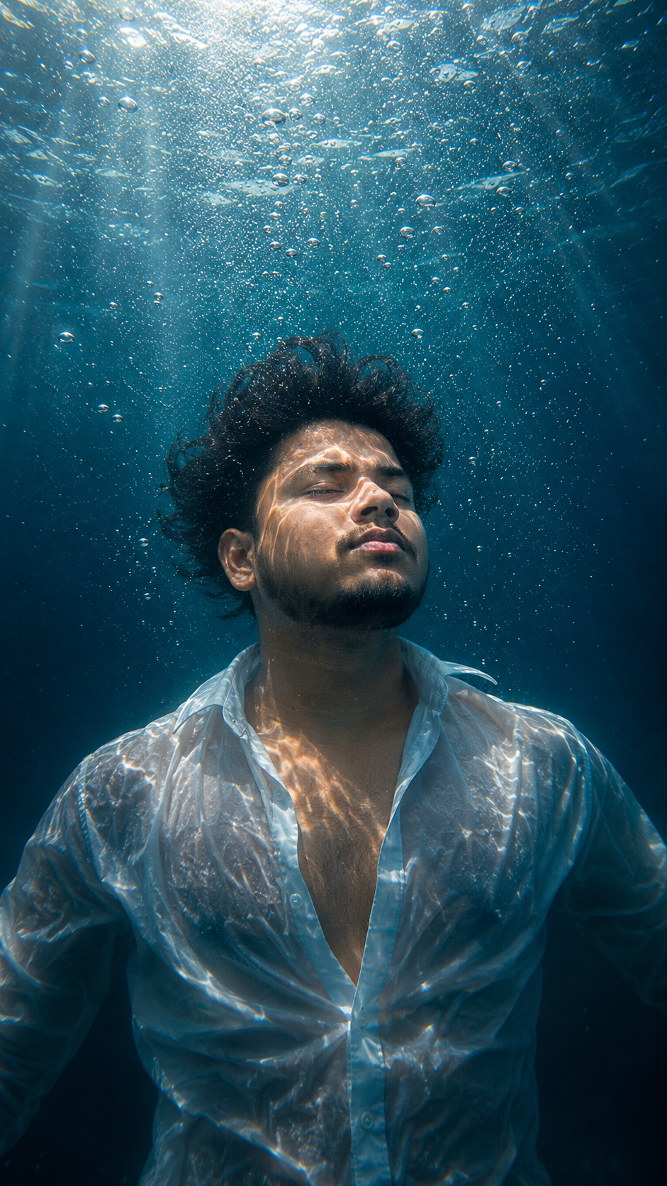 Under Water Wallpaper Style Image Prompt for Men