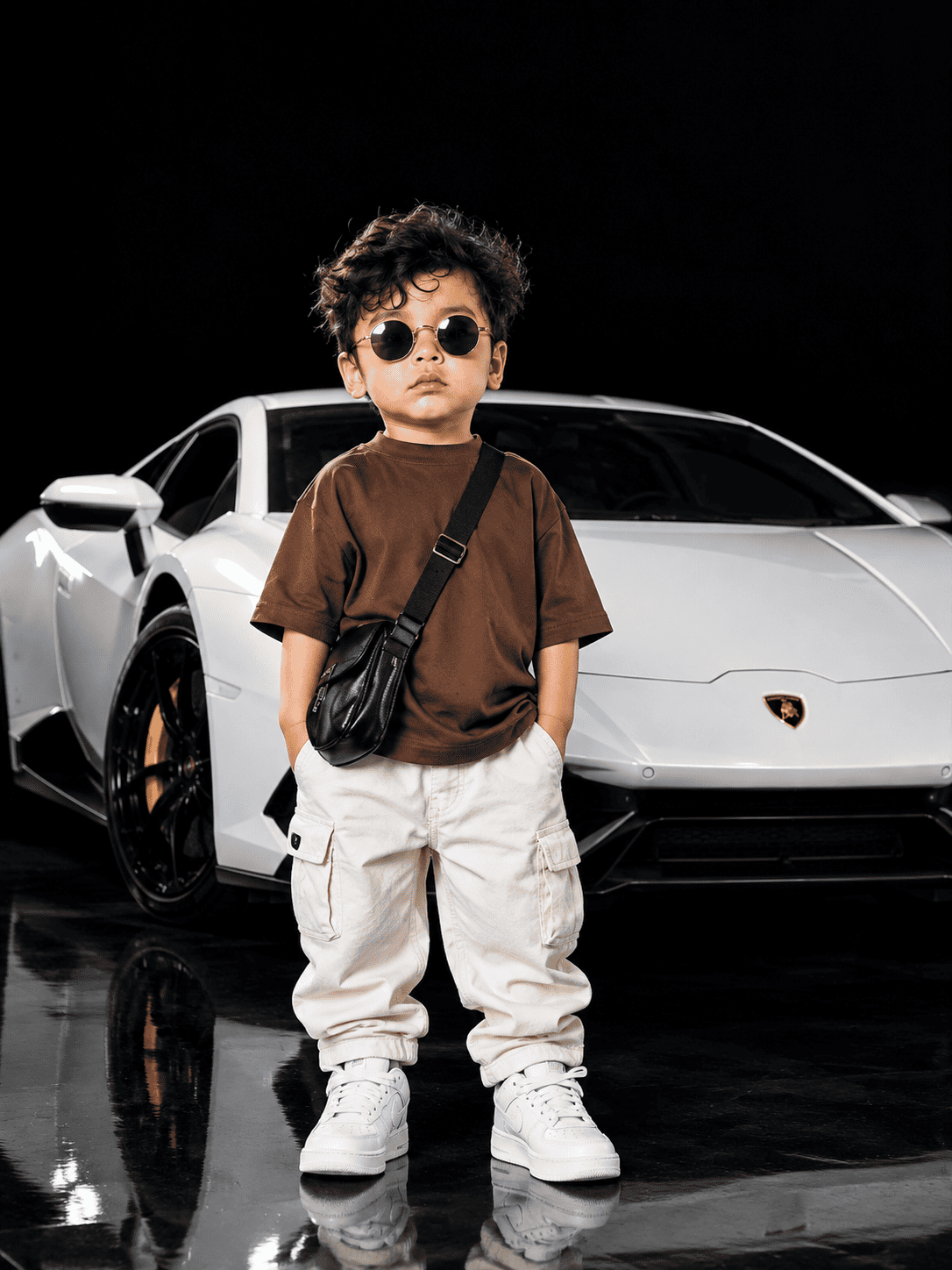 Stylish Toddler Car Photoshoot Prompt