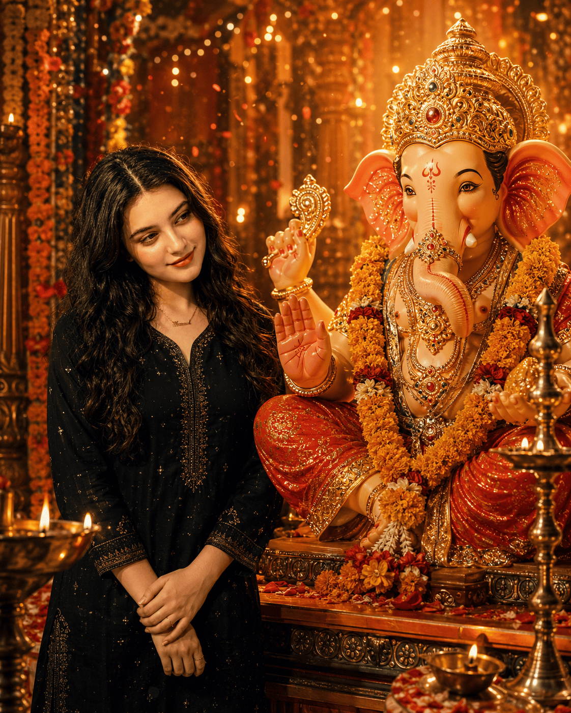 Ganesh Chaturthi AI Photo Prompt