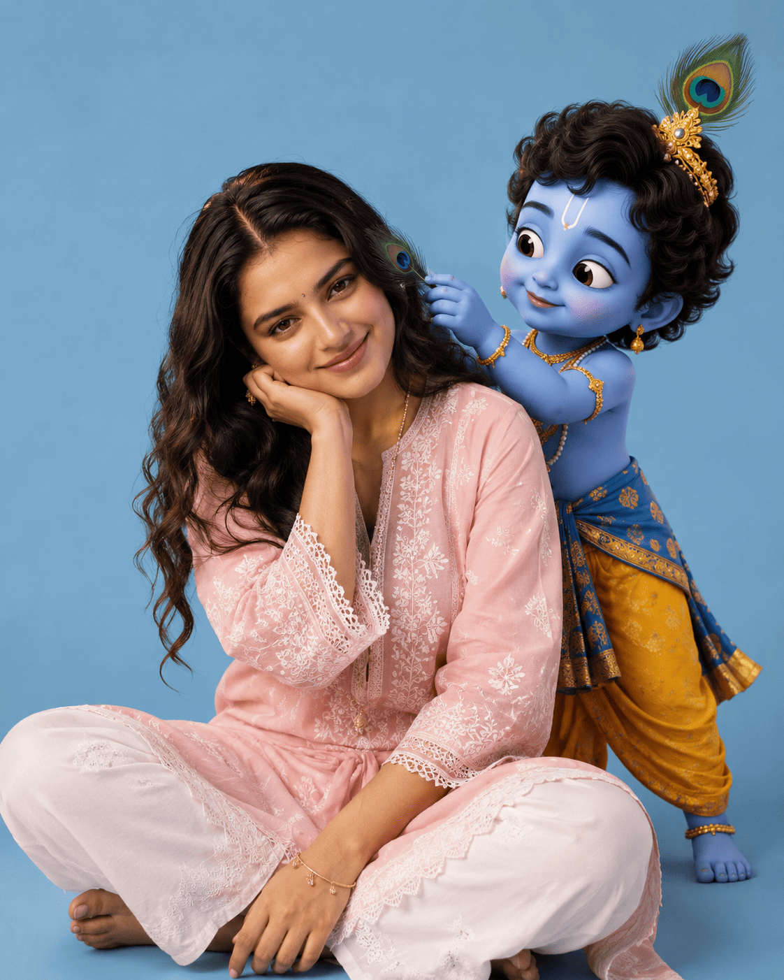 Baby Krishna AI Photo Editing Prompt