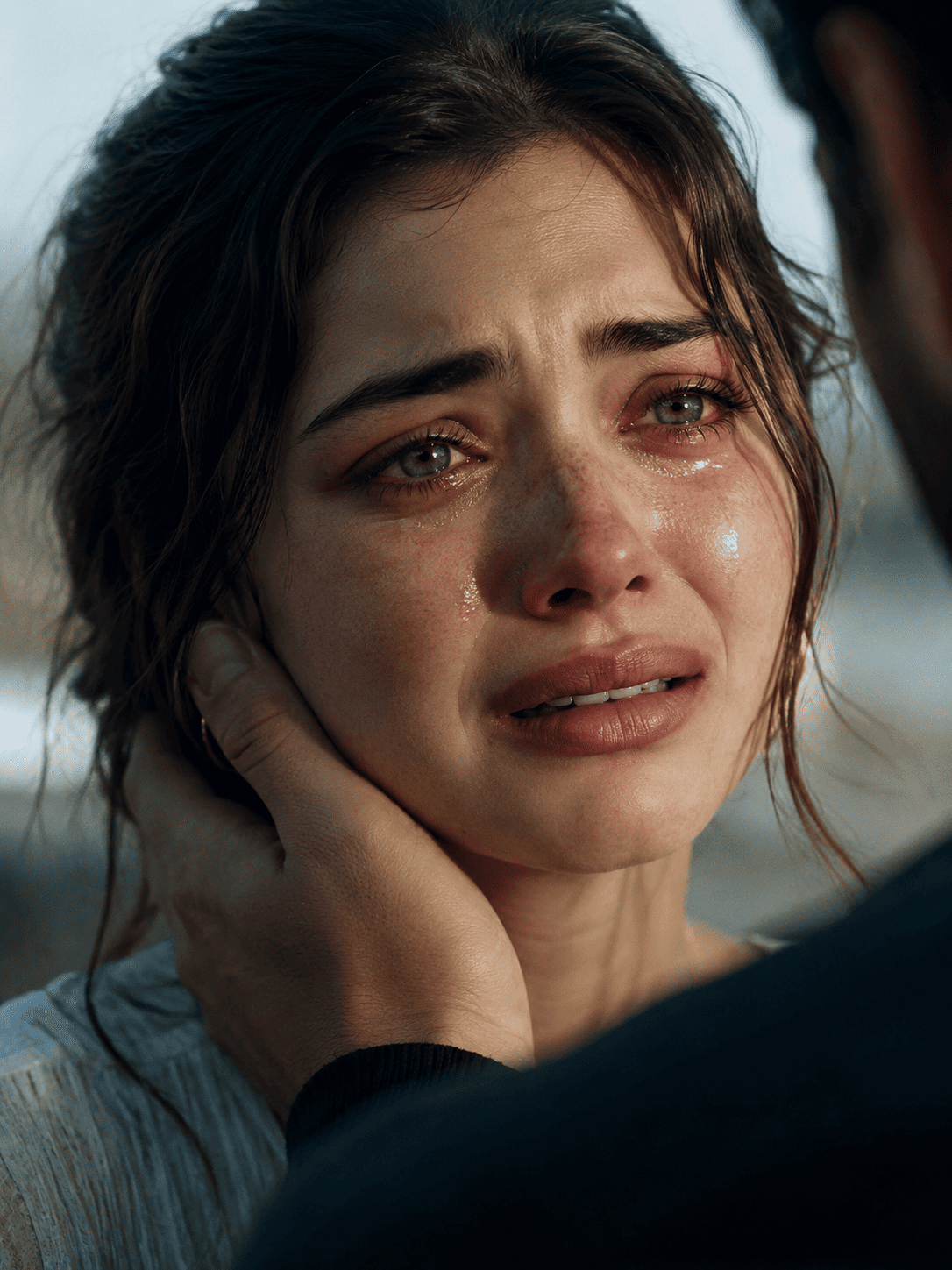 Cinematic Crying Girl Portrait – Realistic 3:4 Photo