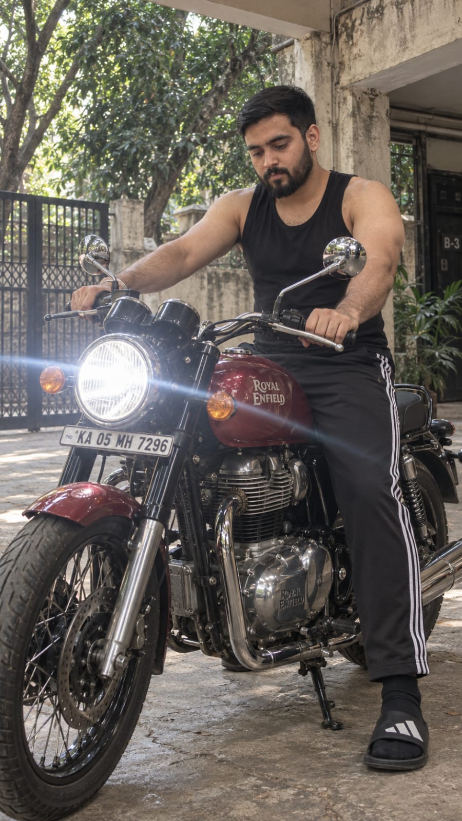Realistic Men’s Bike Photo Prompt