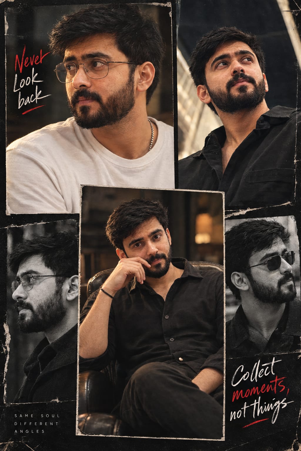 Boys Photo Collage Portrait Prompt