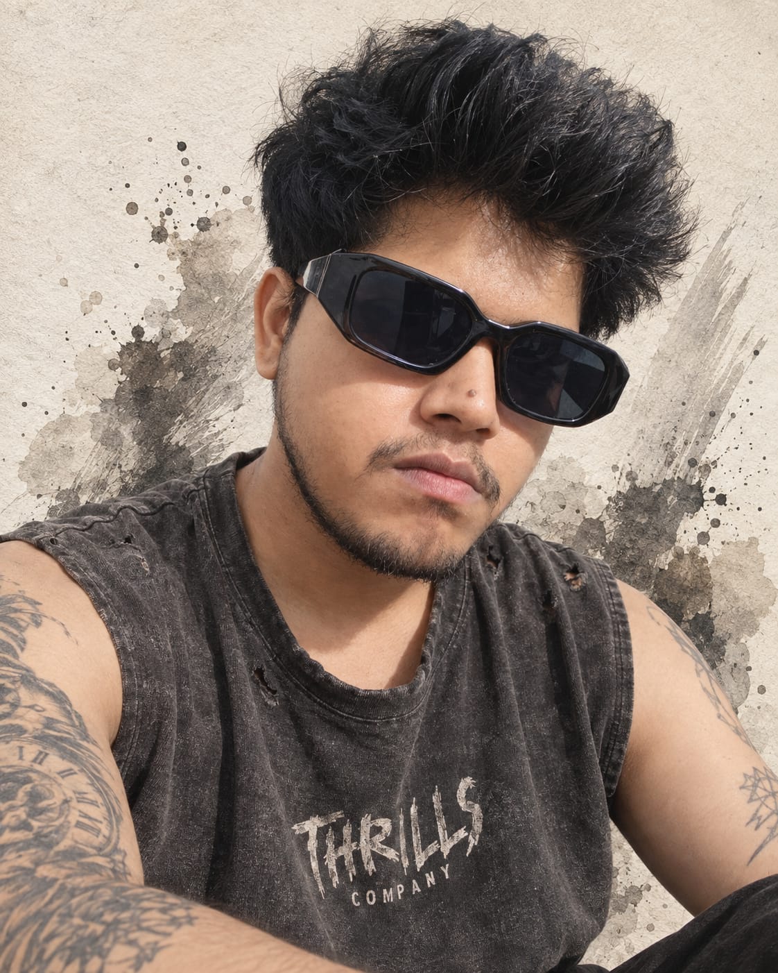 Stylish Boy Sunglasses Photo Prompt