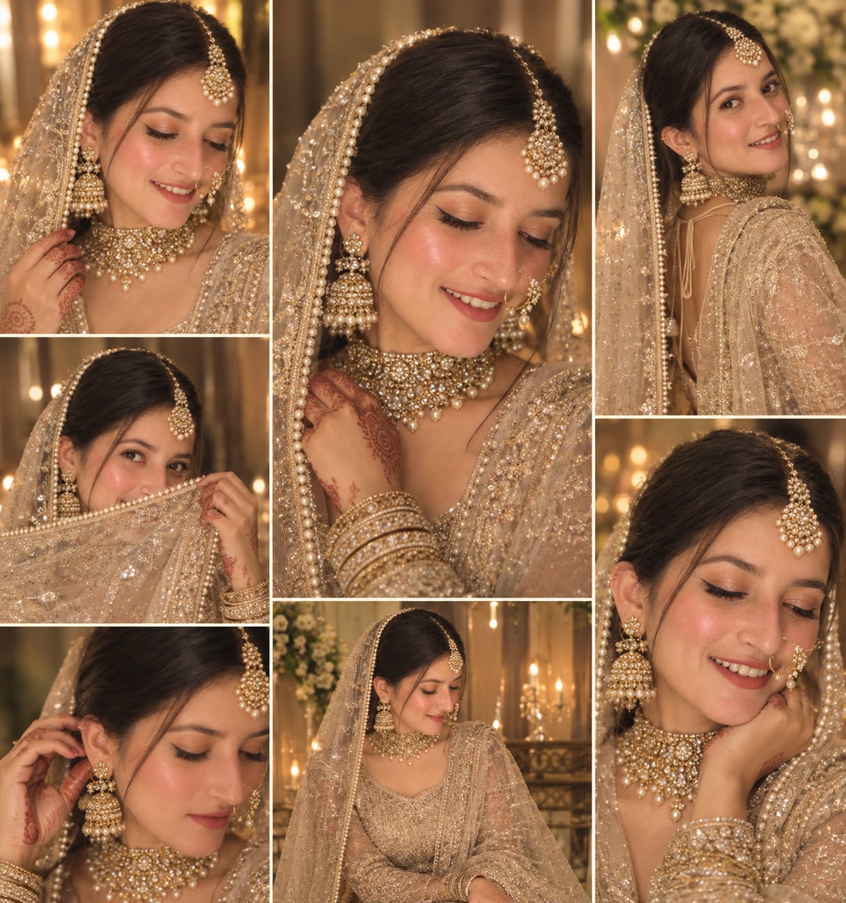 Bridal Golden Hour Wedding Portrait Prompt