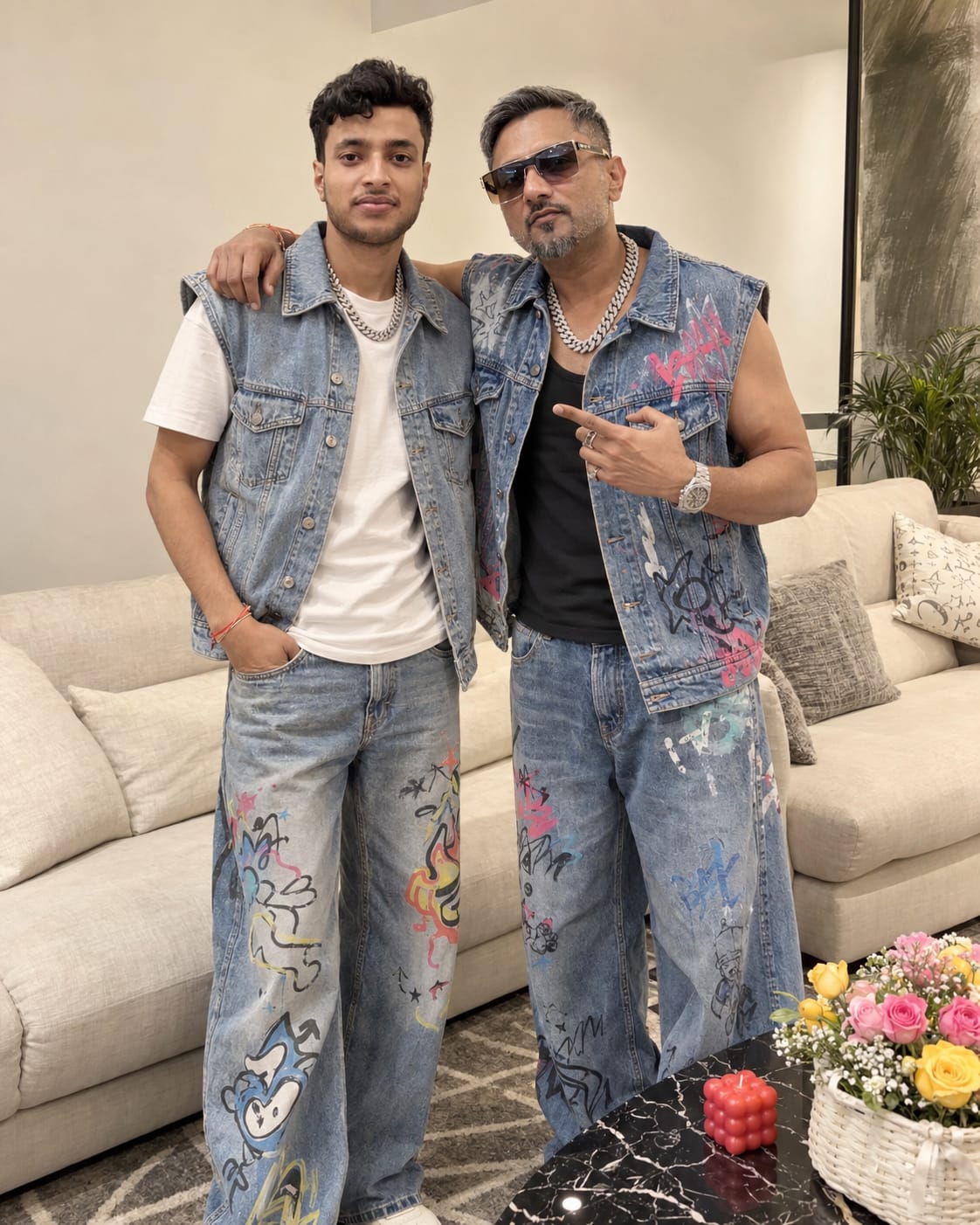 Honey Singh Denim Look AI Prompt