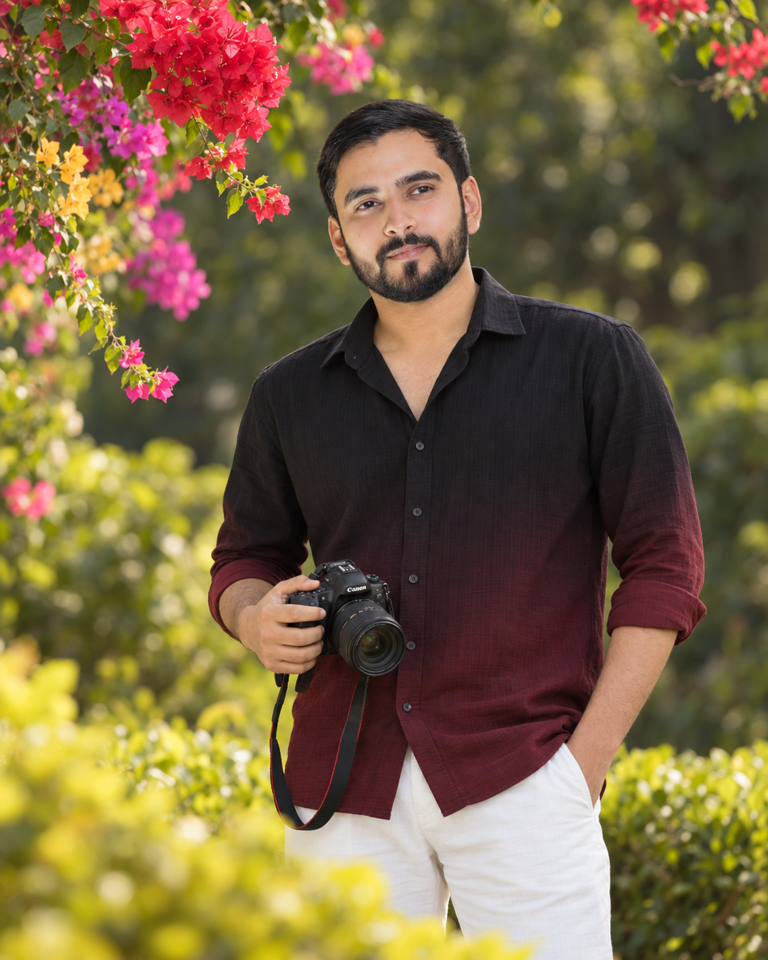 Bougainvillea Portrait with Canon Camera