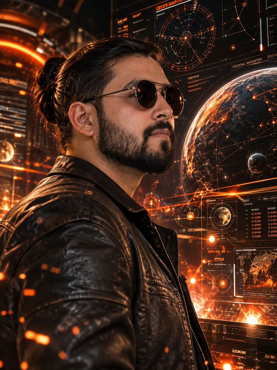 Celestial Navigator in Holographic Orbit