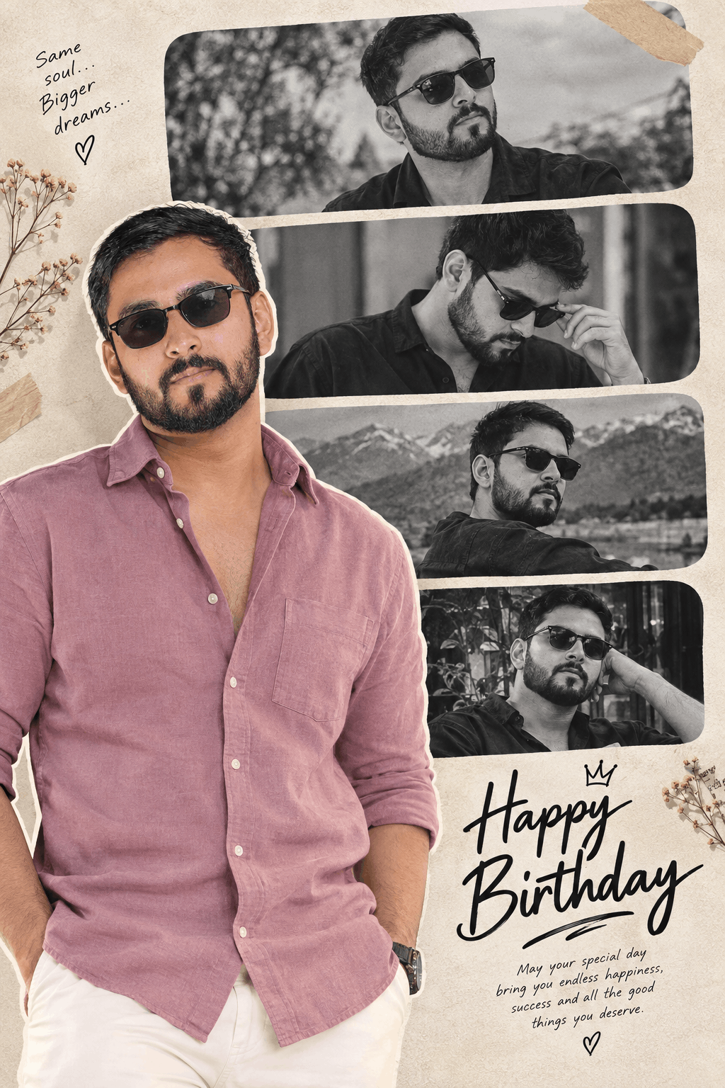 Birthday Photoshoot Collage