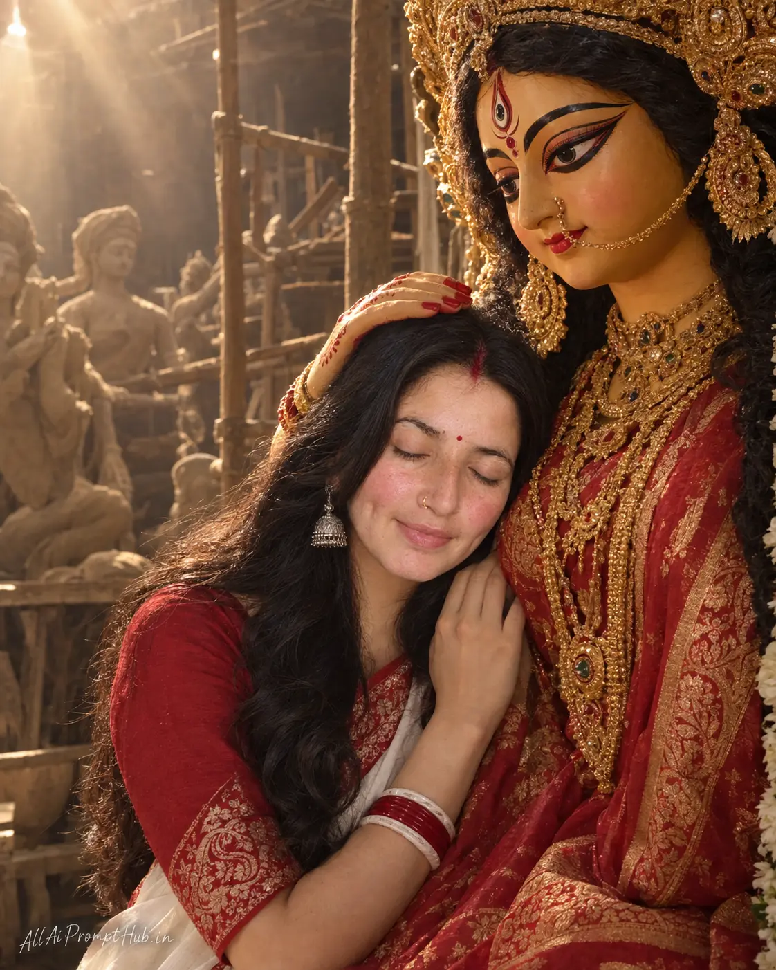 Maa Durga Blessing Portrait