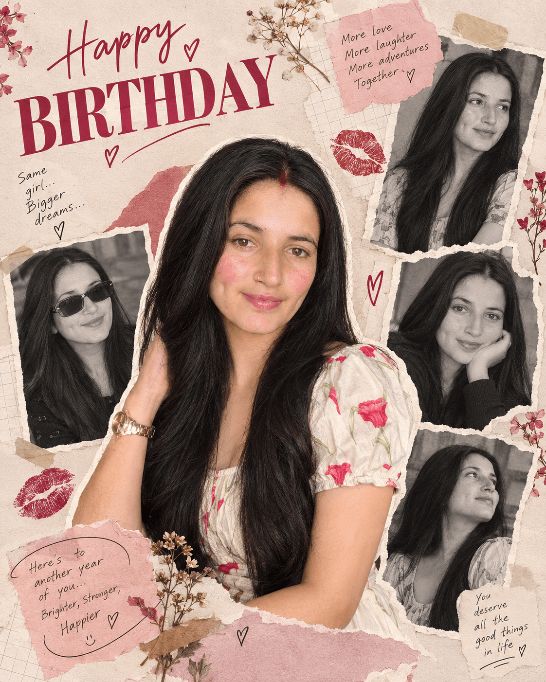 Aesthetic Birthday Collage