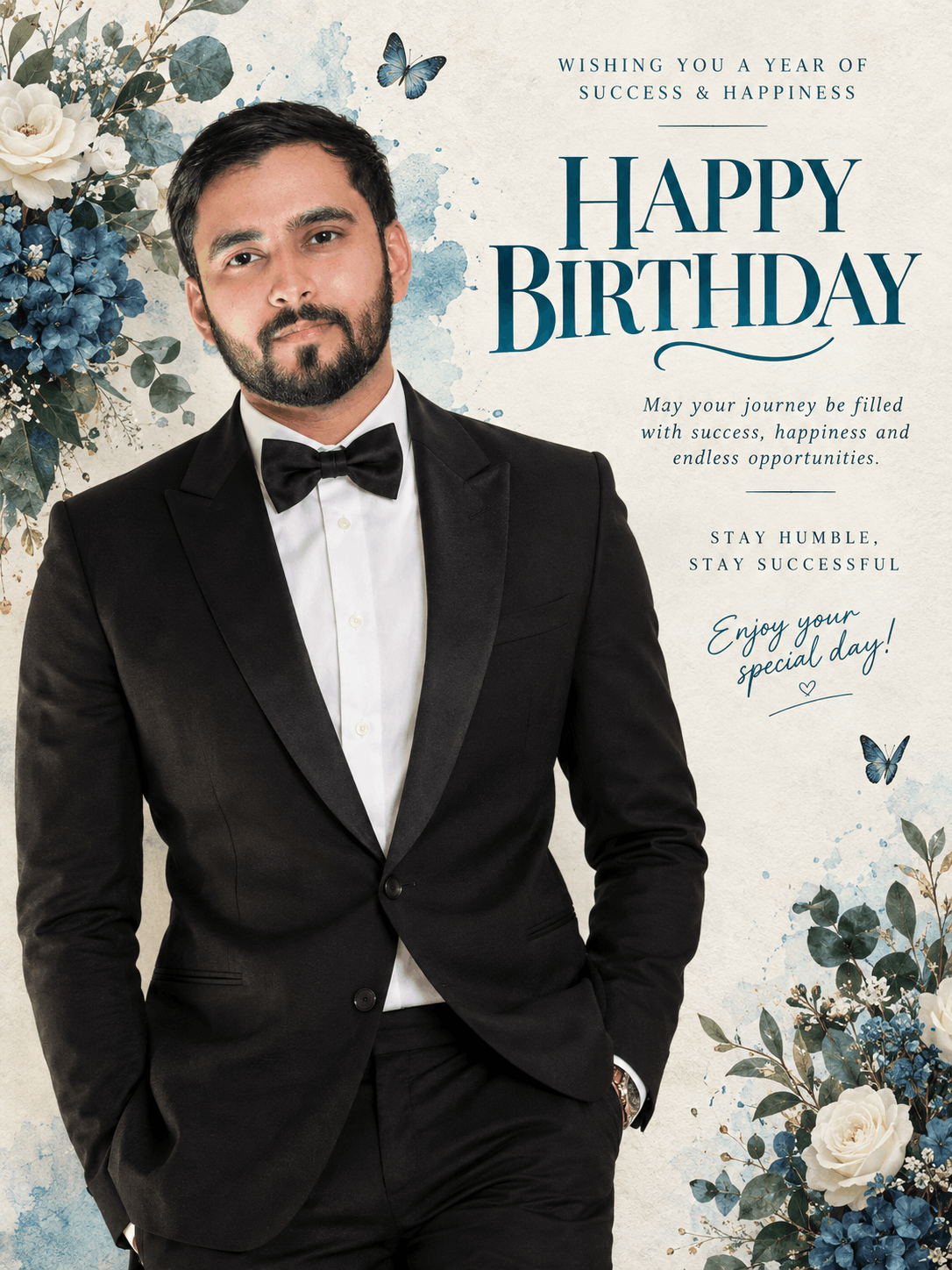 Formal Birthday Greeting Design
