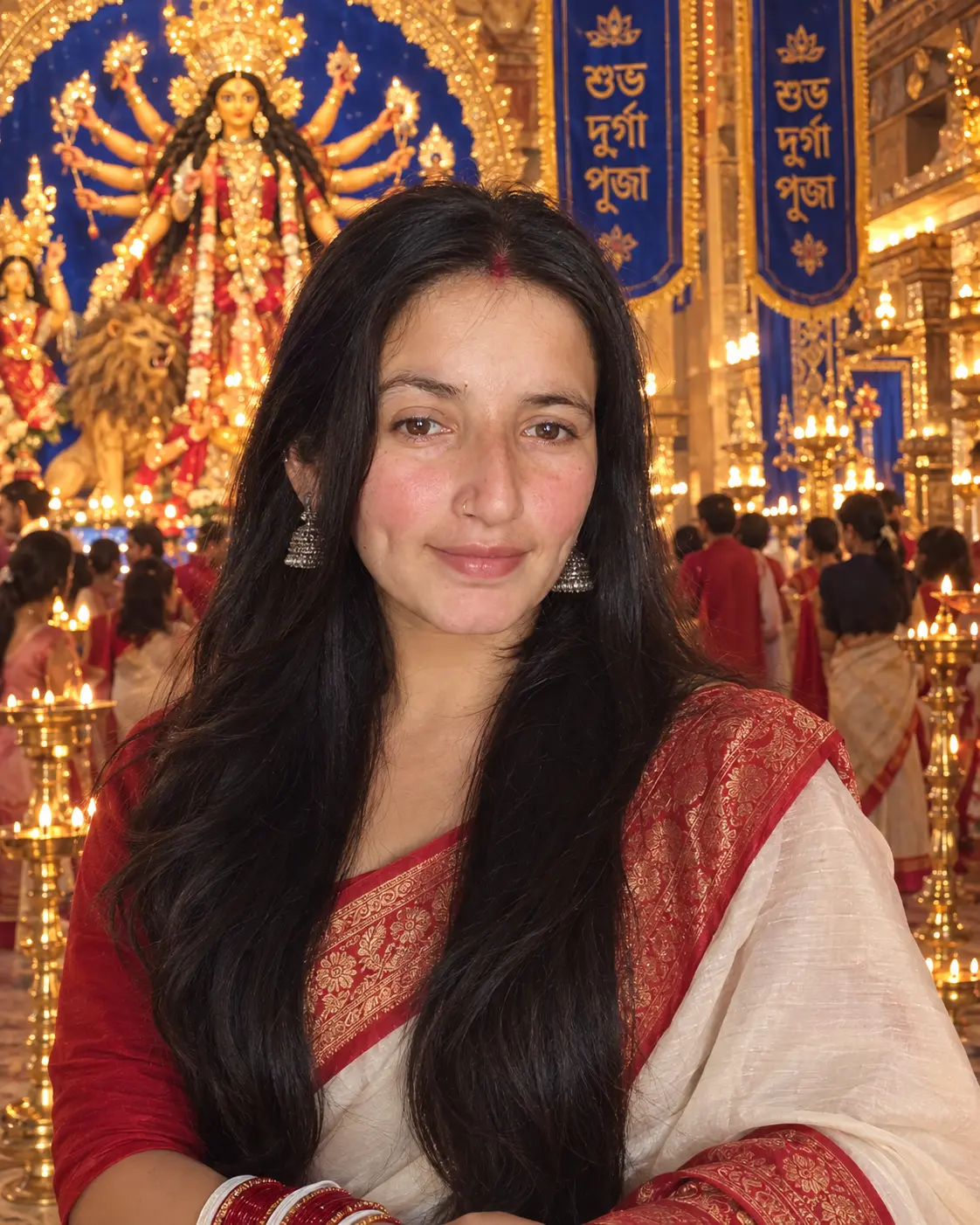 Durga Puja AI portrait