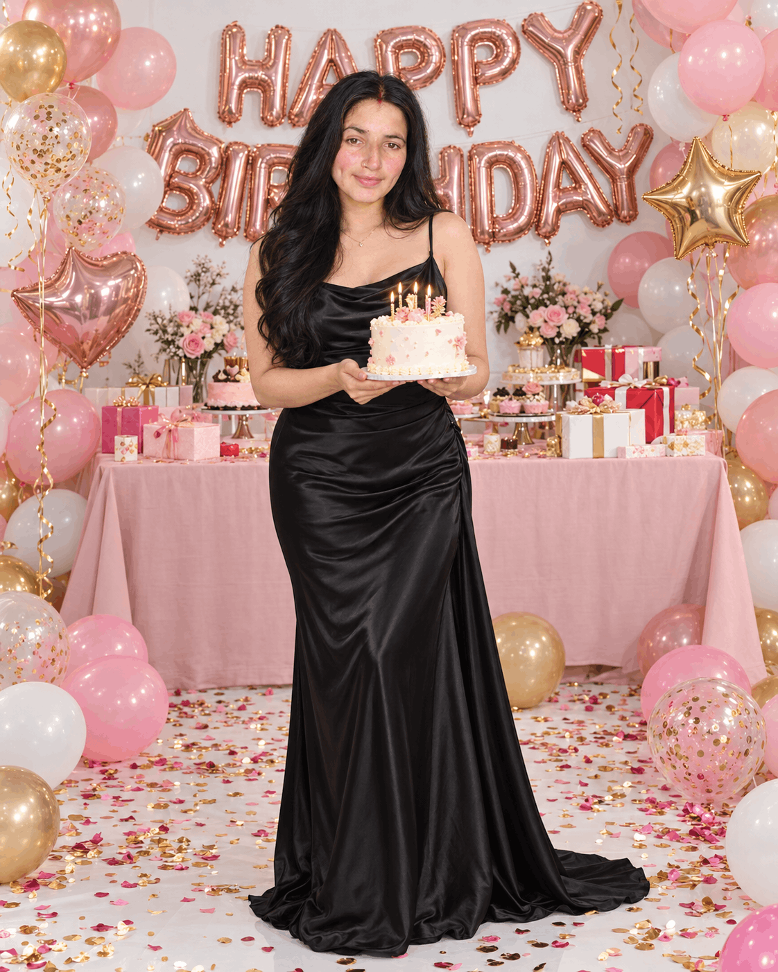 Glamorous Rose-Gold Birthday Celebration
