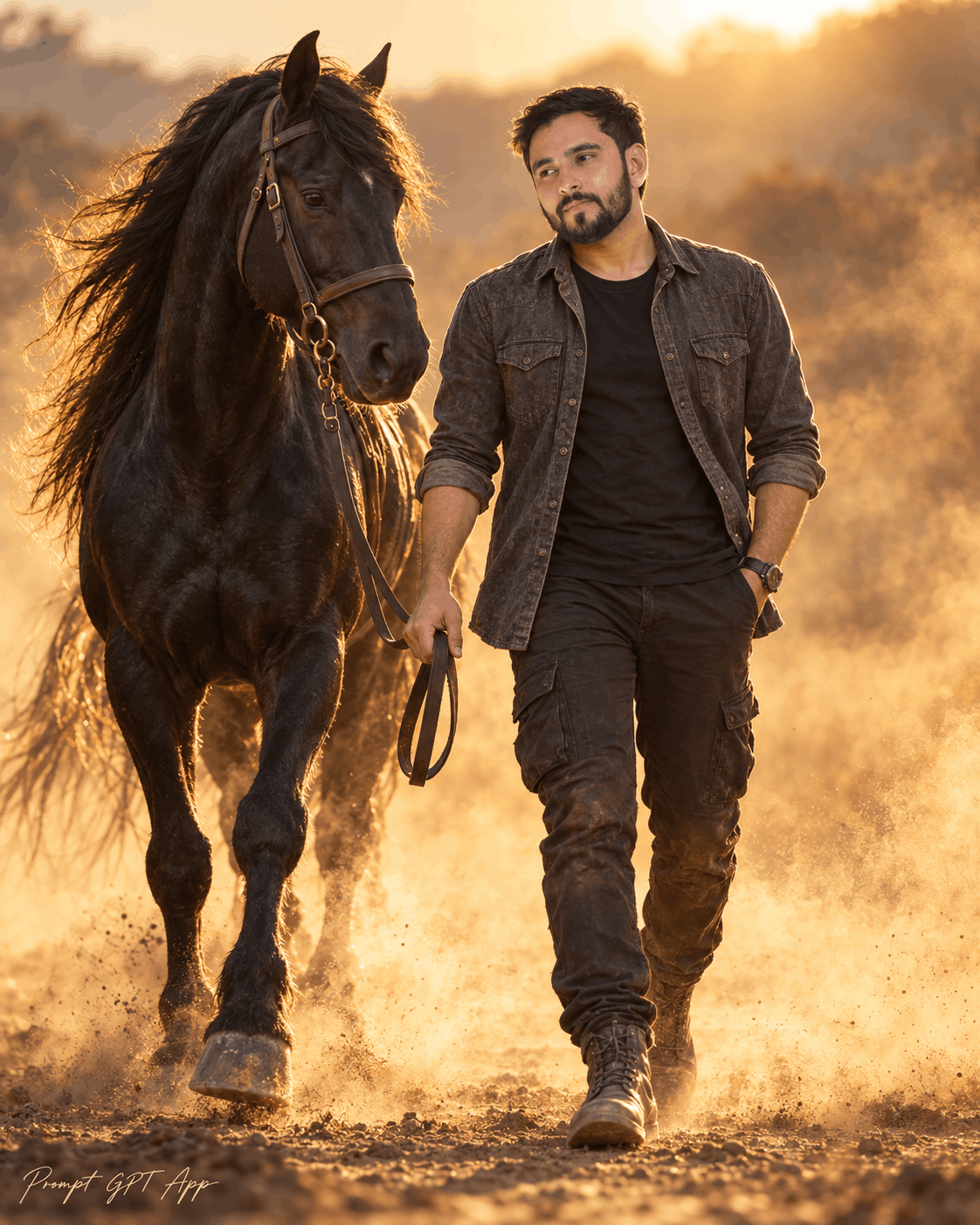 Golden Hour Horseback Walk