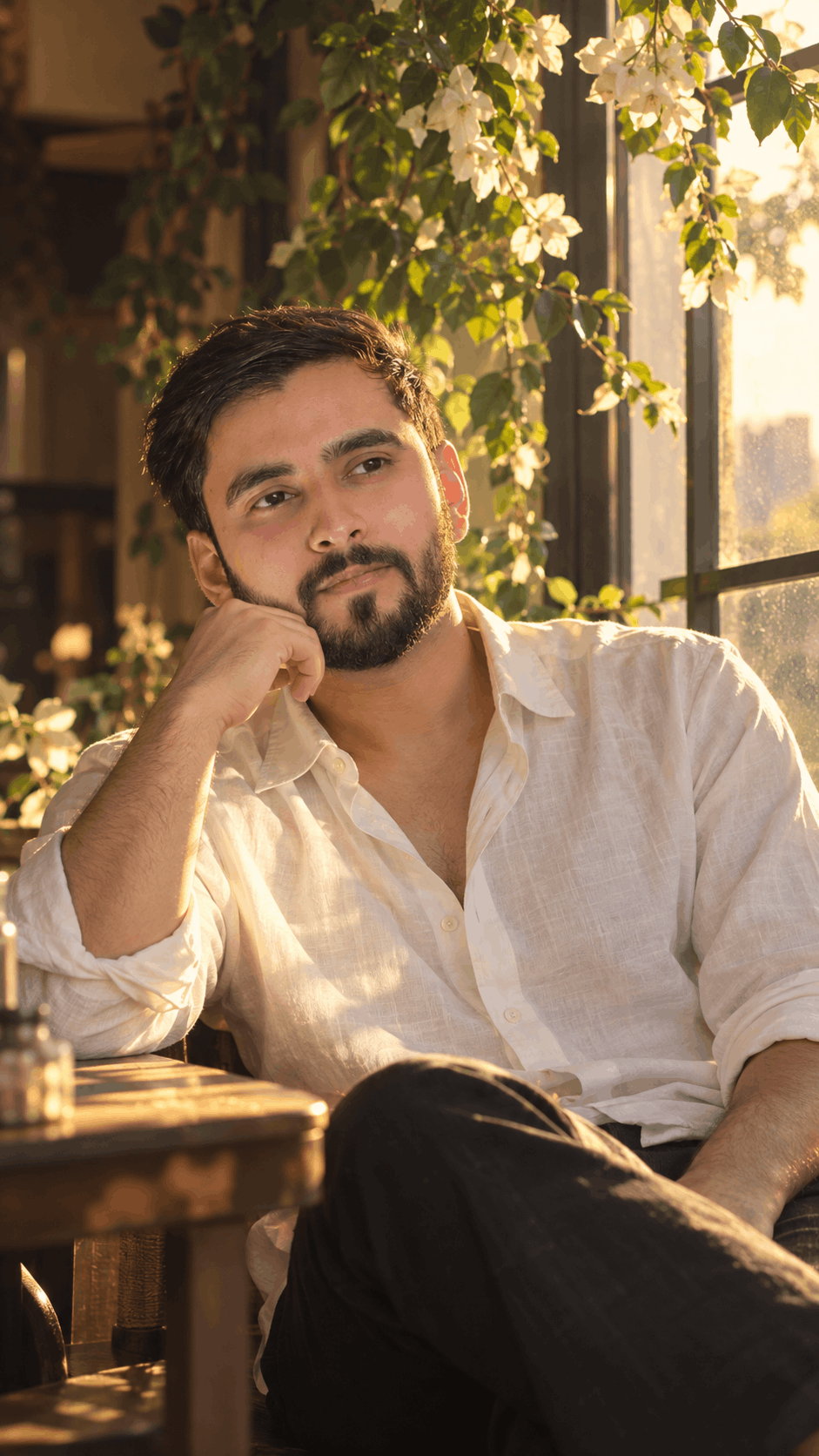 Golden Hour Window Portrait