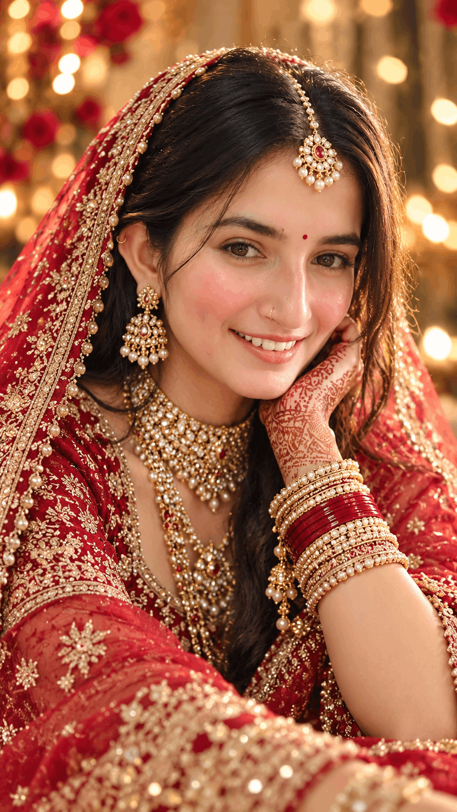 Odia Bridal Glow in Red