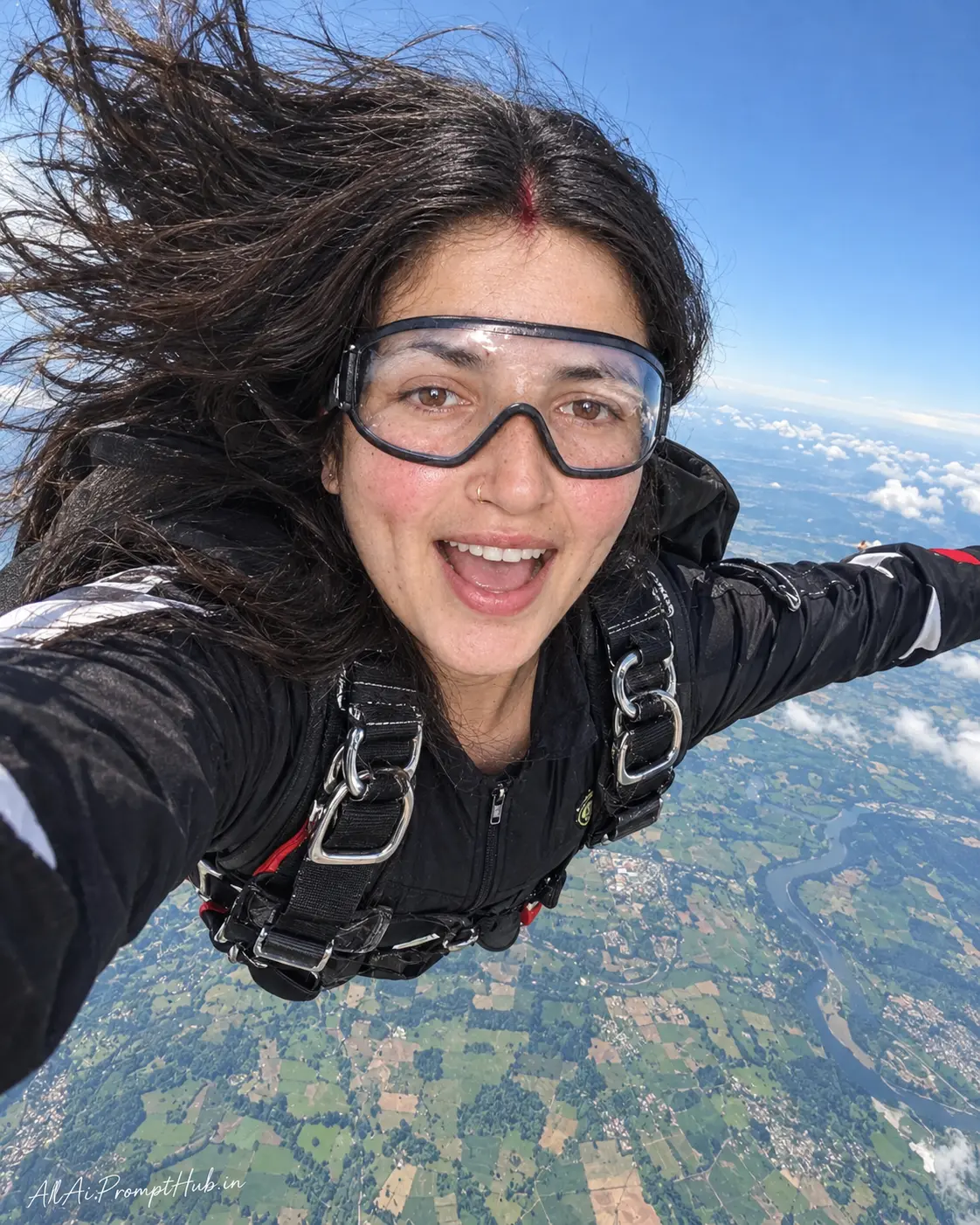 Skydiving Girl