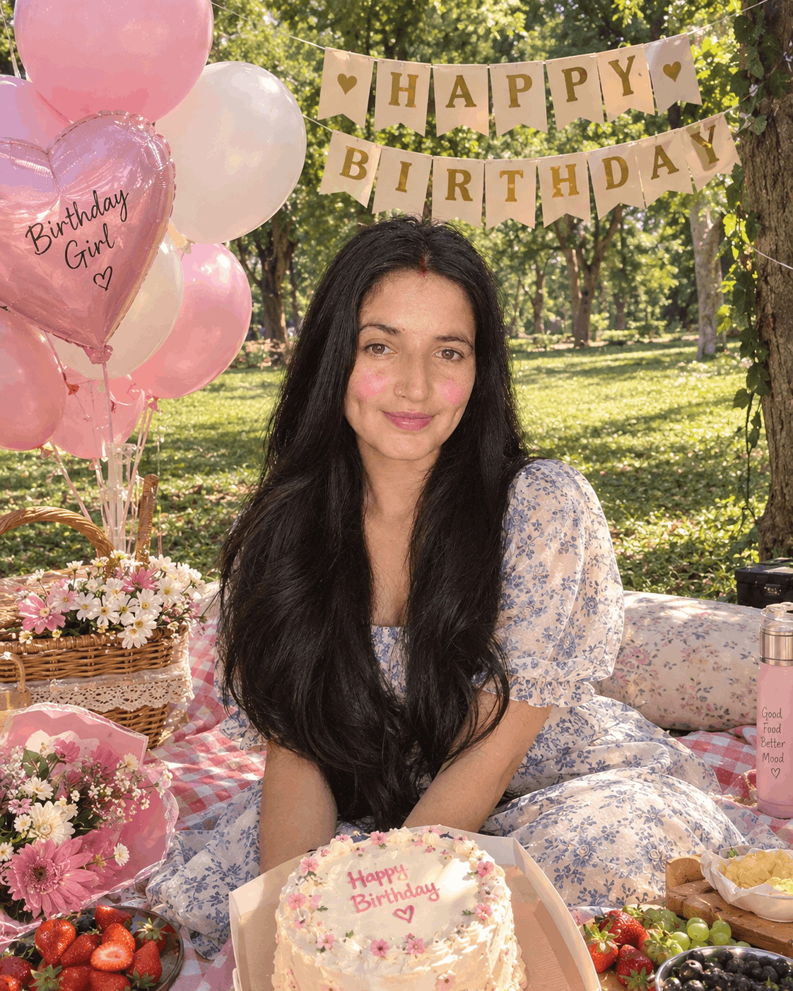 Aesthetic Outdoor Birthday Portrait