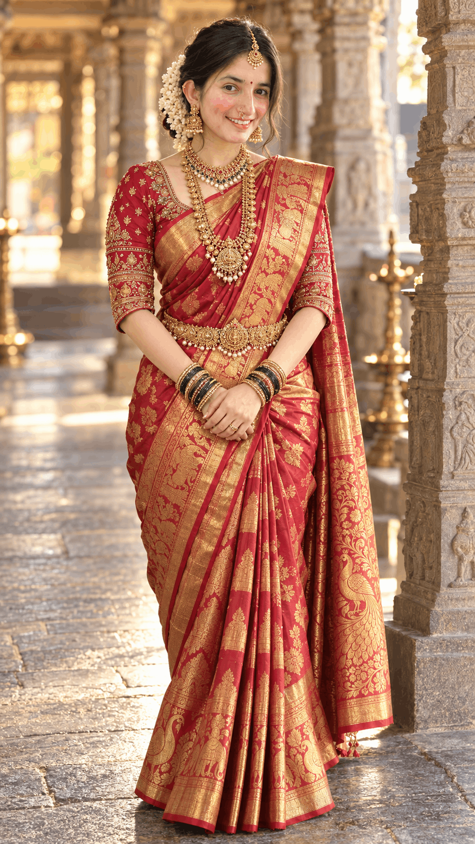 Traditional South Indian Bridal Portrait